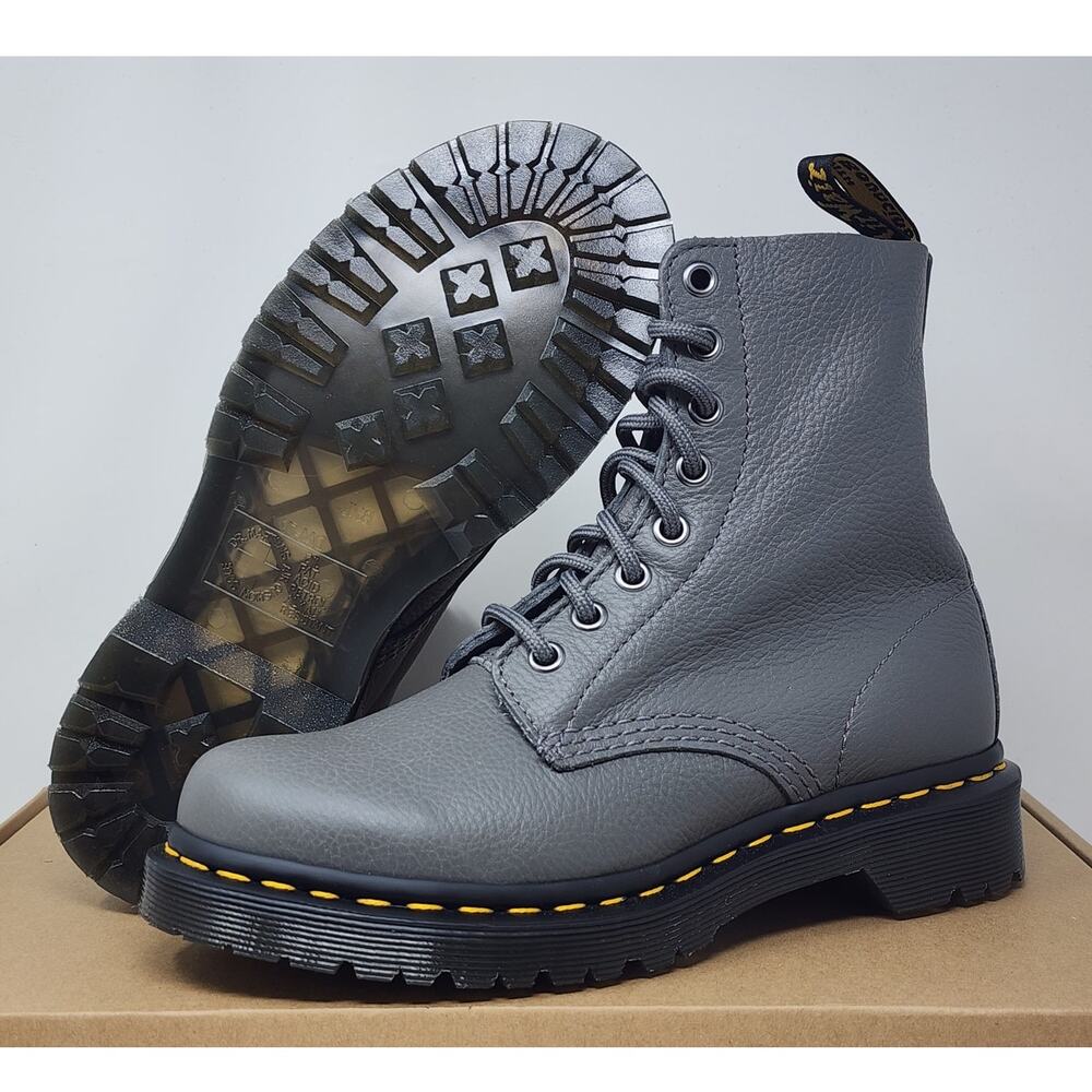 DS Doc Martens Pascal Leather GREY Size 5